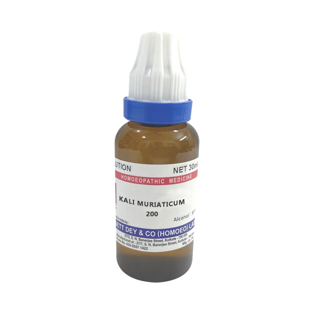 Sett Dey Kali Muriaticum Dilution 200