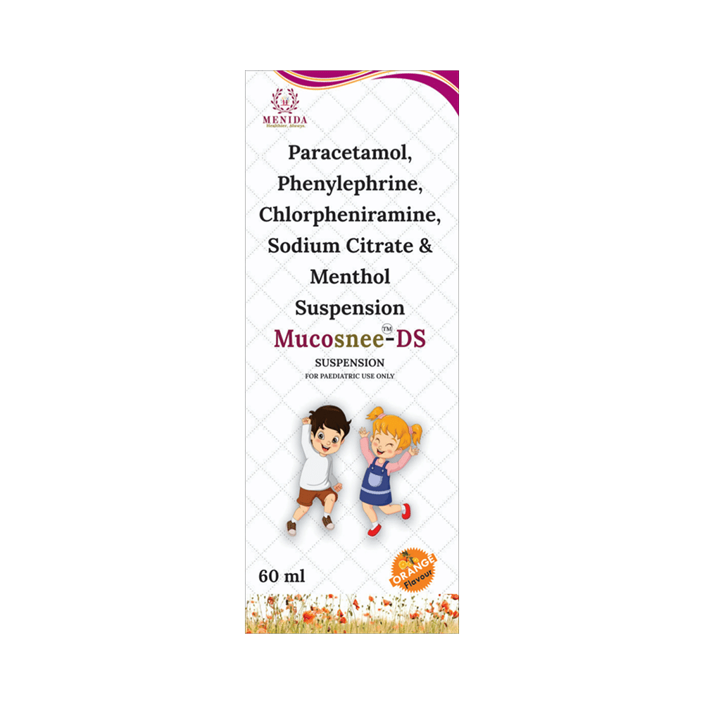 Mucosnee-DS Oral Suspension Orange - Image 1