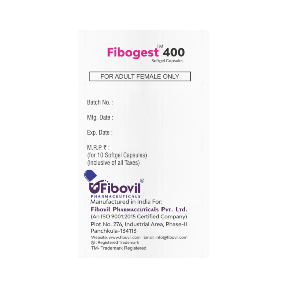 Fibogest 400mg Soft Gelatin Capsule - Image 3