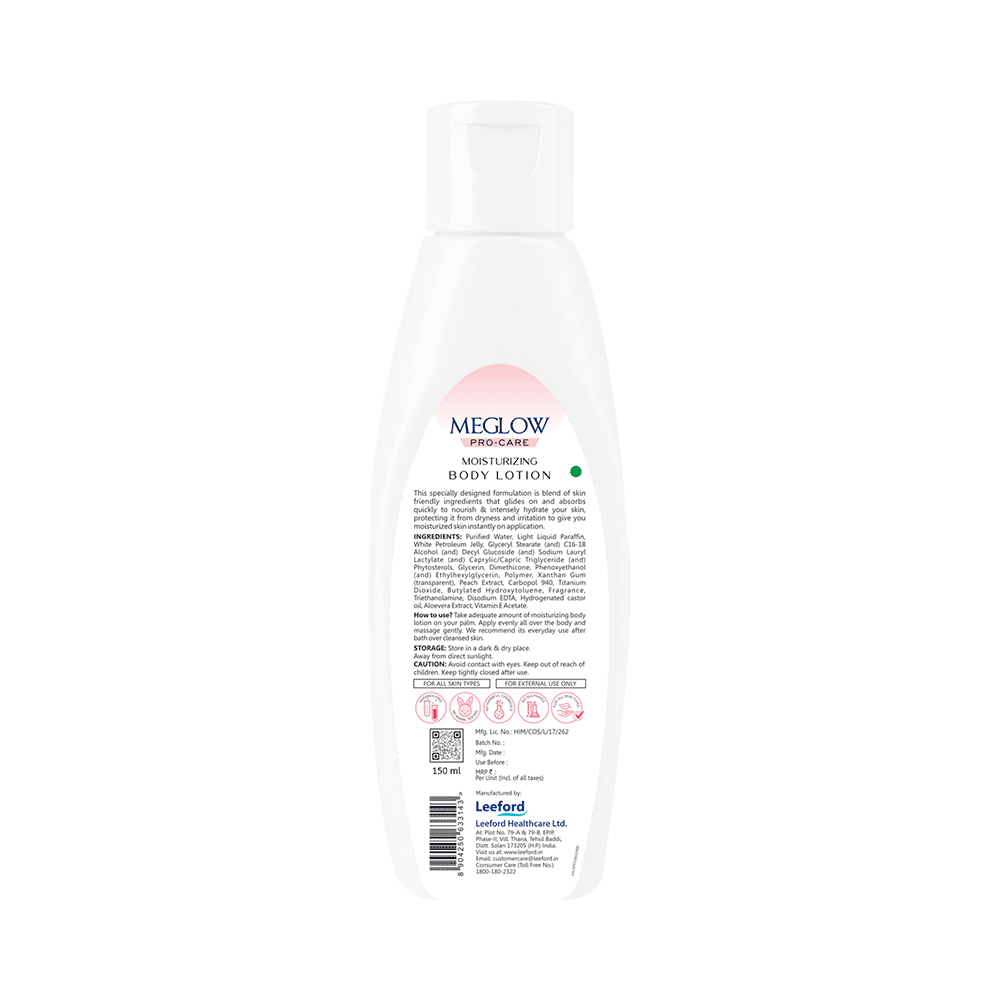 Meglow Moisturising Body Lotion Peach - Image 2