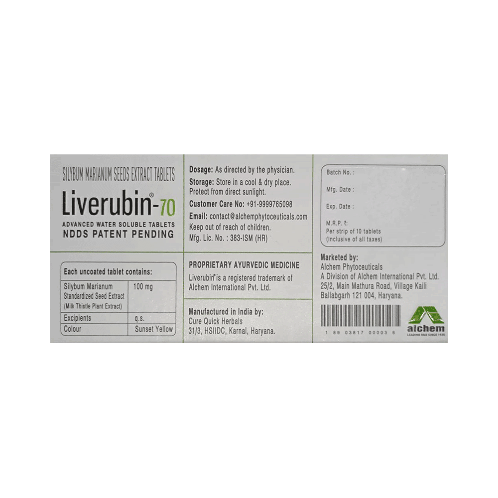 Liverubin 70mg Tablet - Image 2