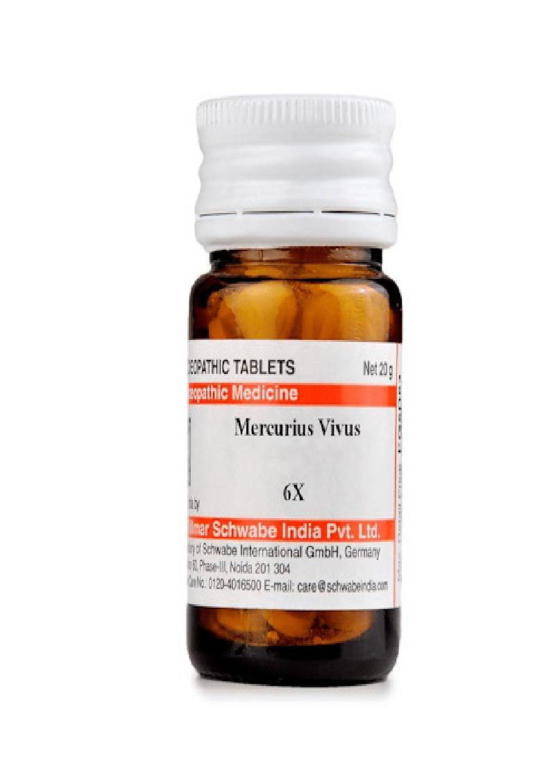 Dr Willmar Schwabe India Mercurius Vivus Trituration Tablet 6X - Image 1