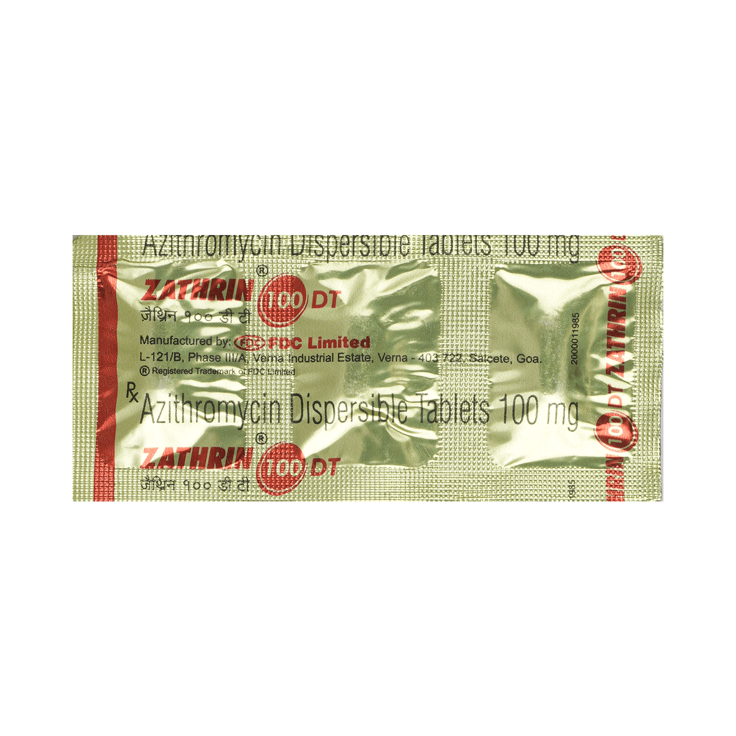 Zathrin 100 DT Tablet - Image 2