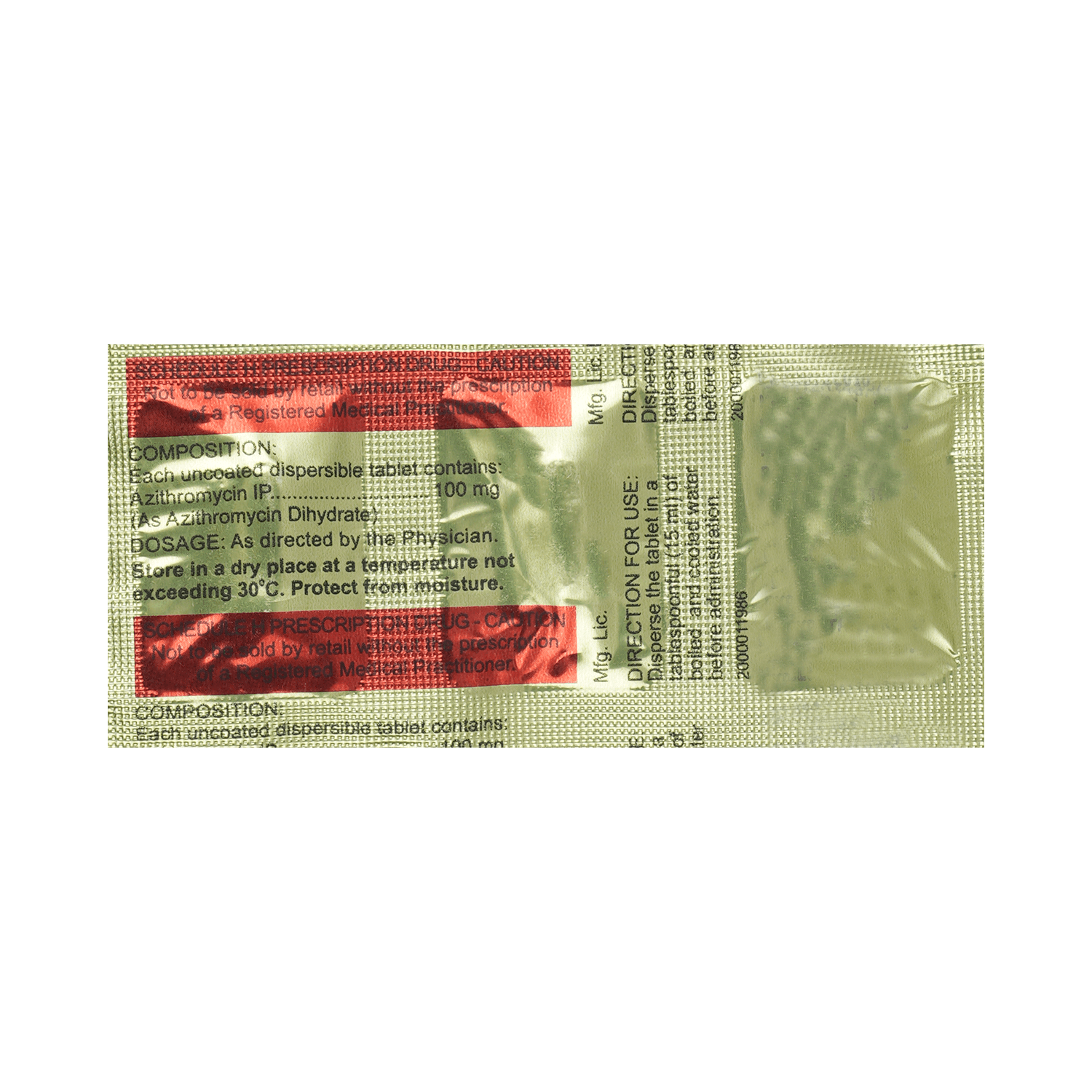 Zathrin 100 DT Tablet - Image 3