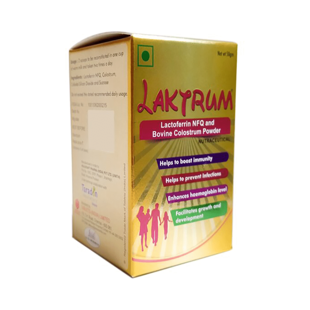 Laktrum Powder | With Lactoferrin NFQ & Bovine Colostrum for Immunity & Growth - Image 2