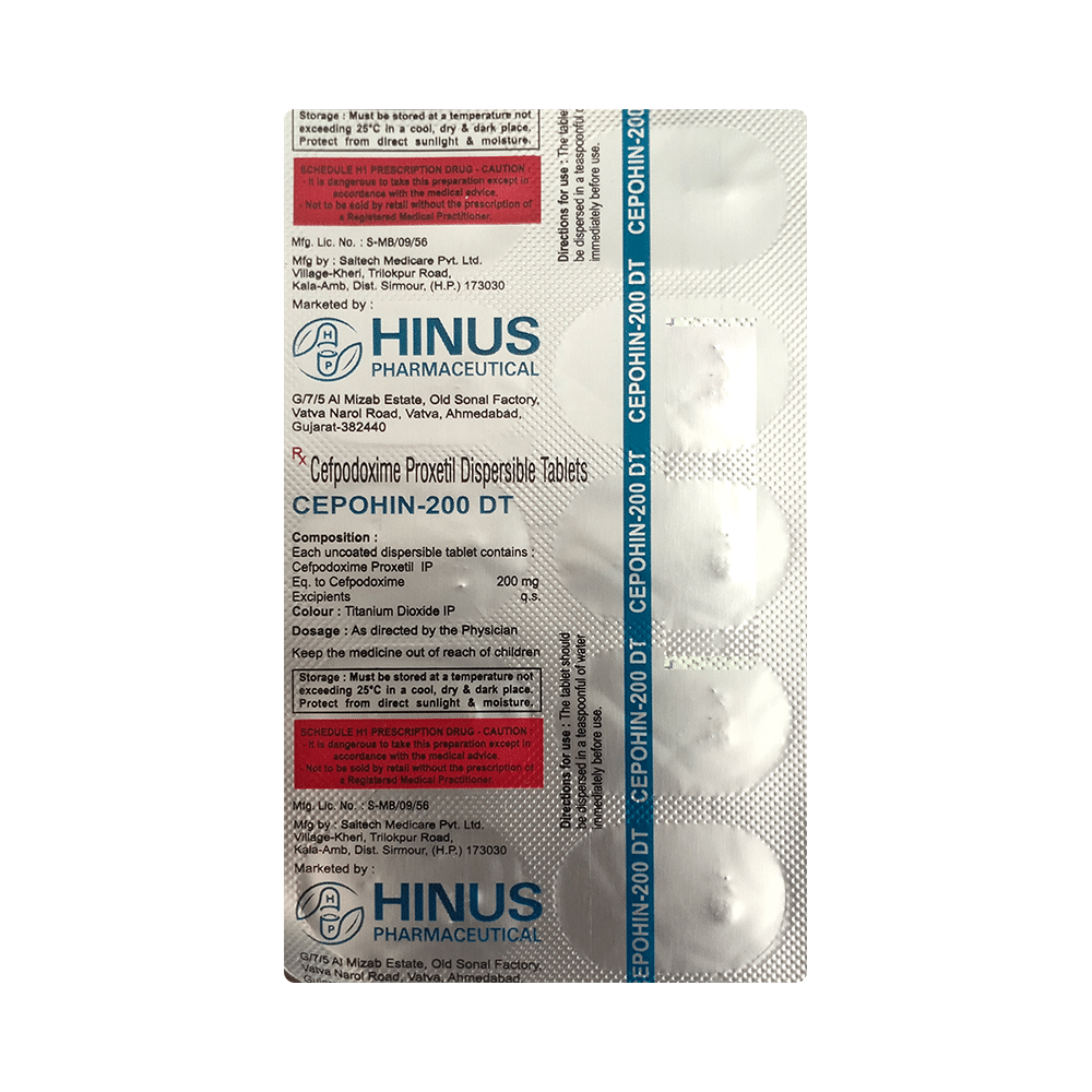 Cepohin 200 DT Tablet