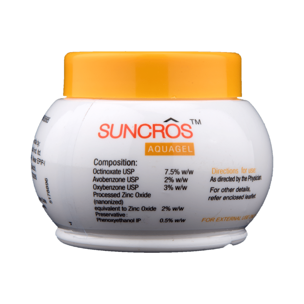 Suncros SPF 26 Aqua Sunscreen with Zinc Oxide | Water Resistant Gel - Image 5