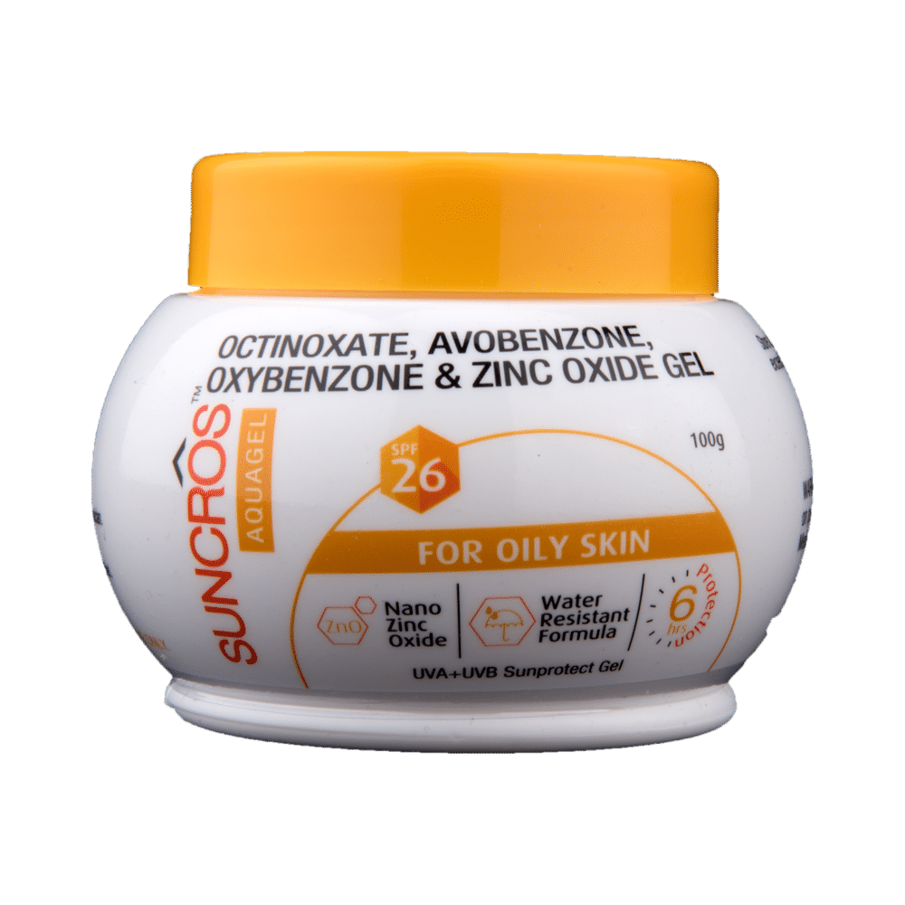 Suncros SPF 26 Aqua Sunscreen with Zinc Oxide | Water Resistant Gel - Image 4