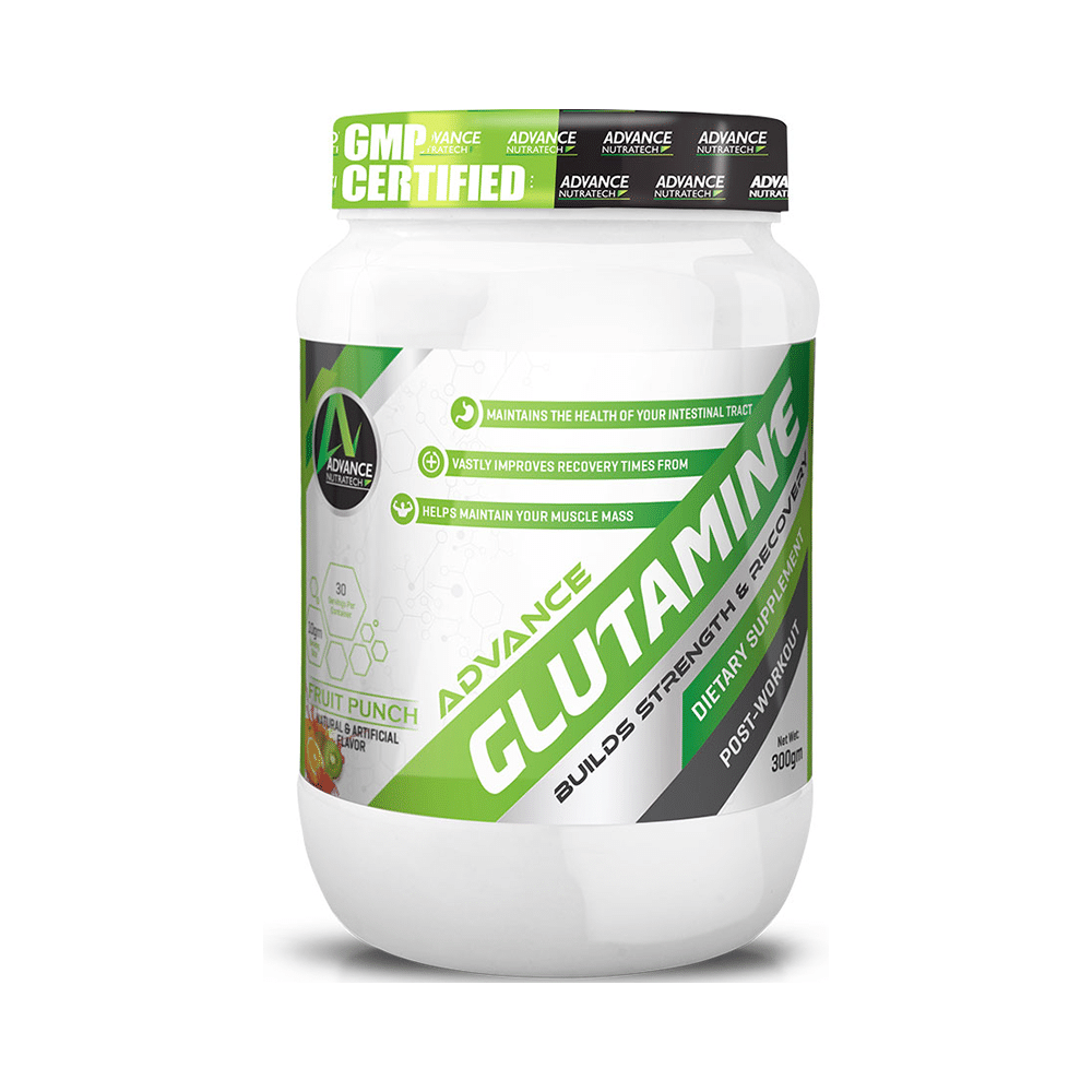 Advance Nutratech Glutamine Supplement Powder Fruit Punch - Image 1