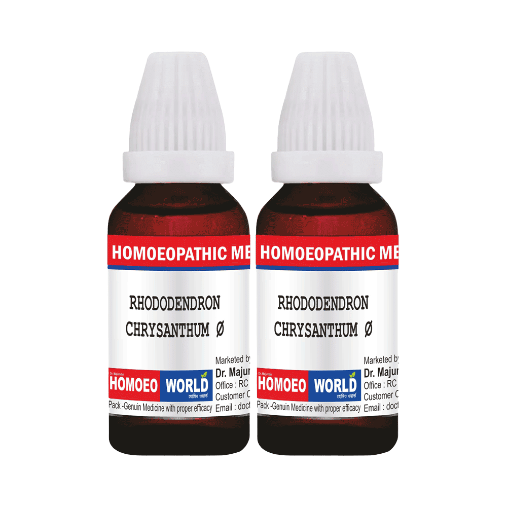 Dr. Majumder Homeo World Rhododendron Chrysanthum Mother Ticture (30ml Each) Q - Image 1