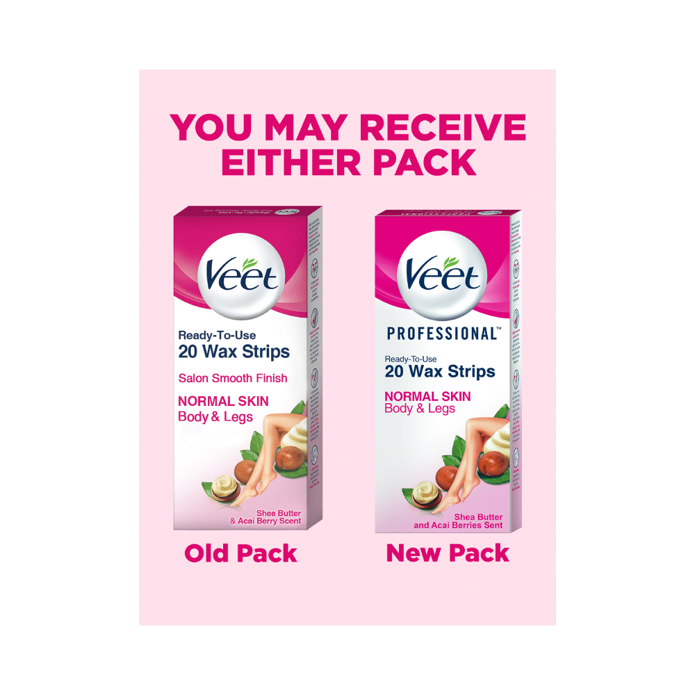 Veet Professional Waxing Strips Kit 20 Strips | Gel Wax Hair Removal for Women | Up to 28 Days of Smoothness | No Wax Heater or Wax Beans Required for Normal Skin - Image 3