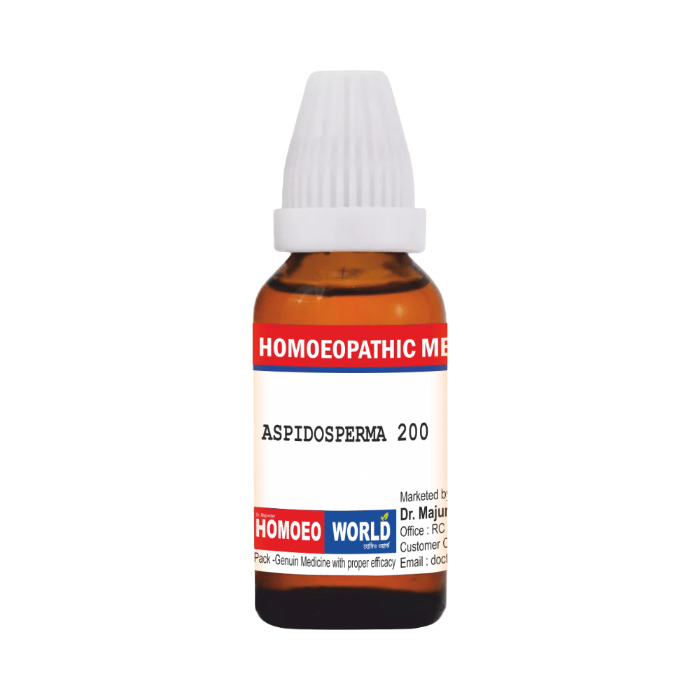 Dr. Majumder Homeo World Aspidosperma Dilution (30 ml Each) 200 CH