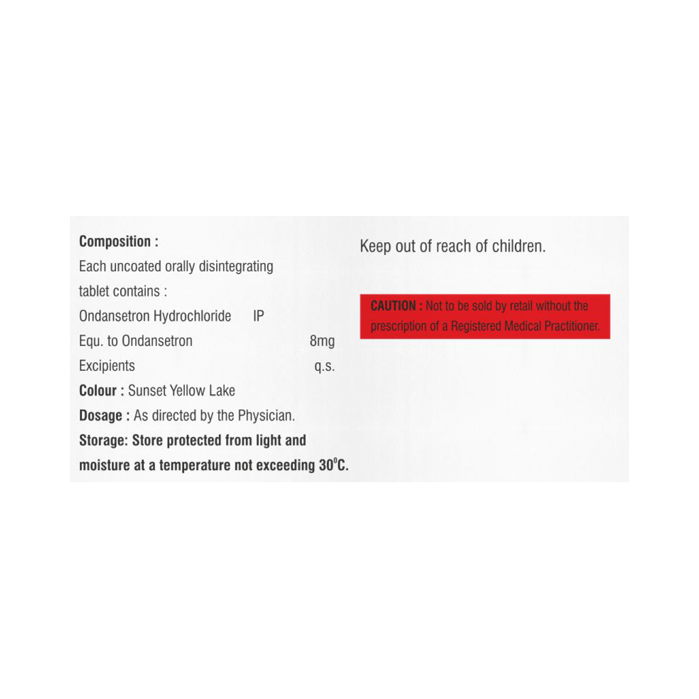 Vomivax 8 Orally Disintegrating Tablet - Image 2