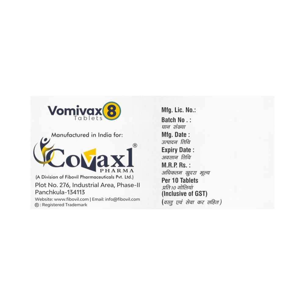 Vomivax 8 Orally Disintegrating Tablet - Image 3
