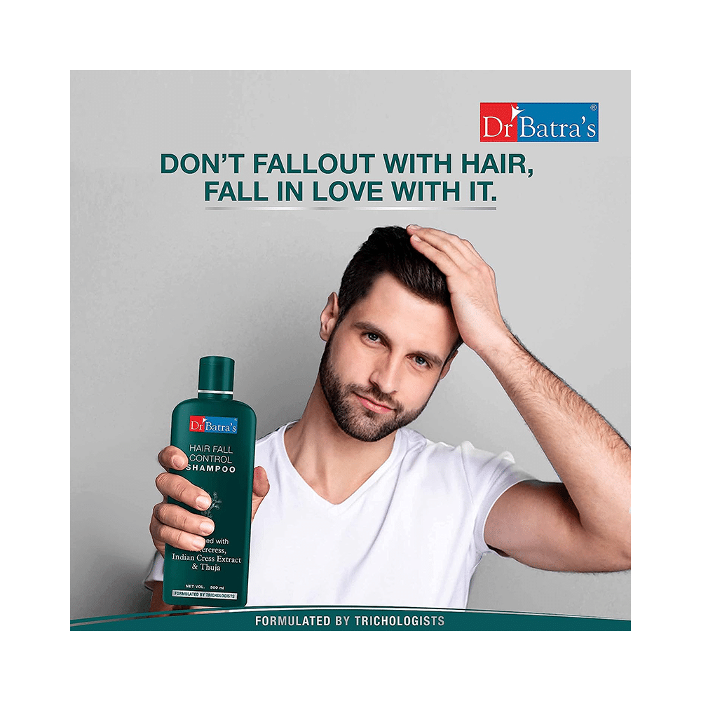 Dr Batra's Combo Pack of Hair Vitalizing Serum 125ml, Pro+ Intense Volume Shampoo 500ml and Hair Fall Control Shampoo 500ml - Image 7