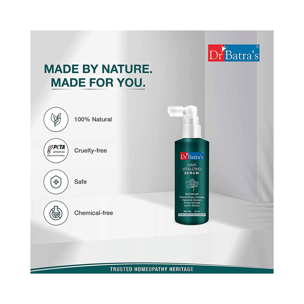 Dr Batra's Combo Pack of Hair Vitalizing Serum 125ml, Pro+ Intense Volume Shampoo 500ml and Hair Fall Control Shampoo 500ml - Image 6
