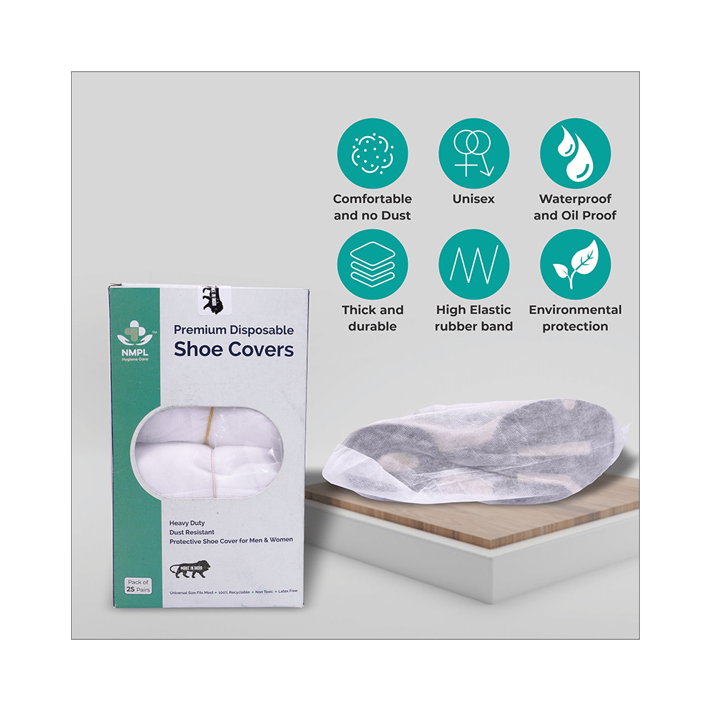 NMPL Hygiene Care Premium Disposable Shoe Cover White - Image 5