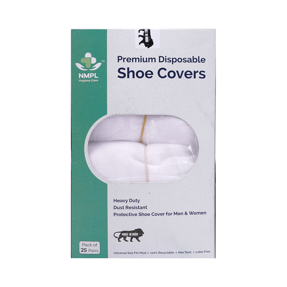 NMPL Hygiene Care Premium Disposable Shoe Cover White - Image 1