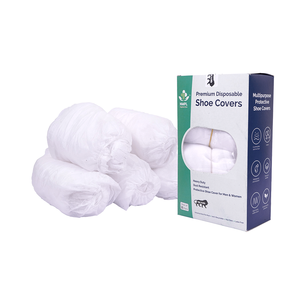 NMPL Hygiene Care Premium Disposable Shoe Cover White - Image 2