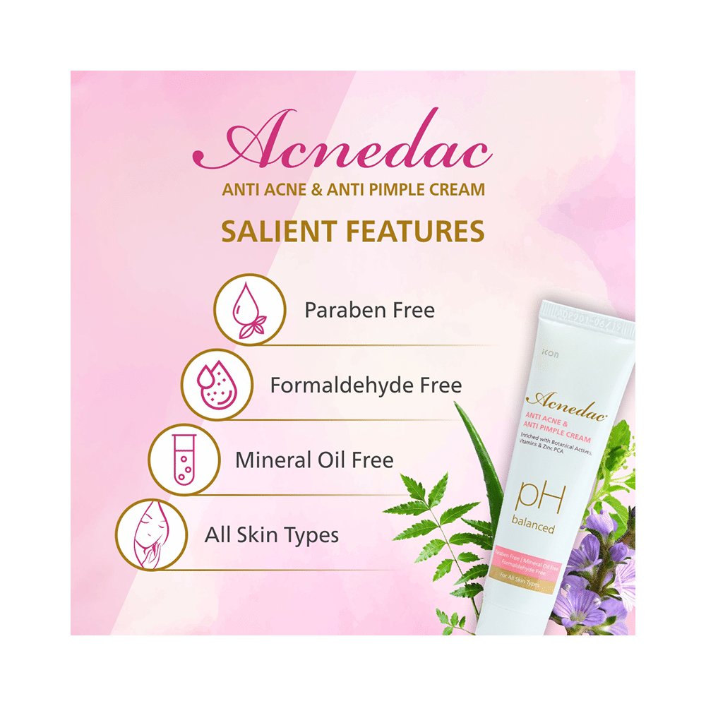 Acnedac Anti Acne & Anti Pimple Cream (25gm Each) - Image 7