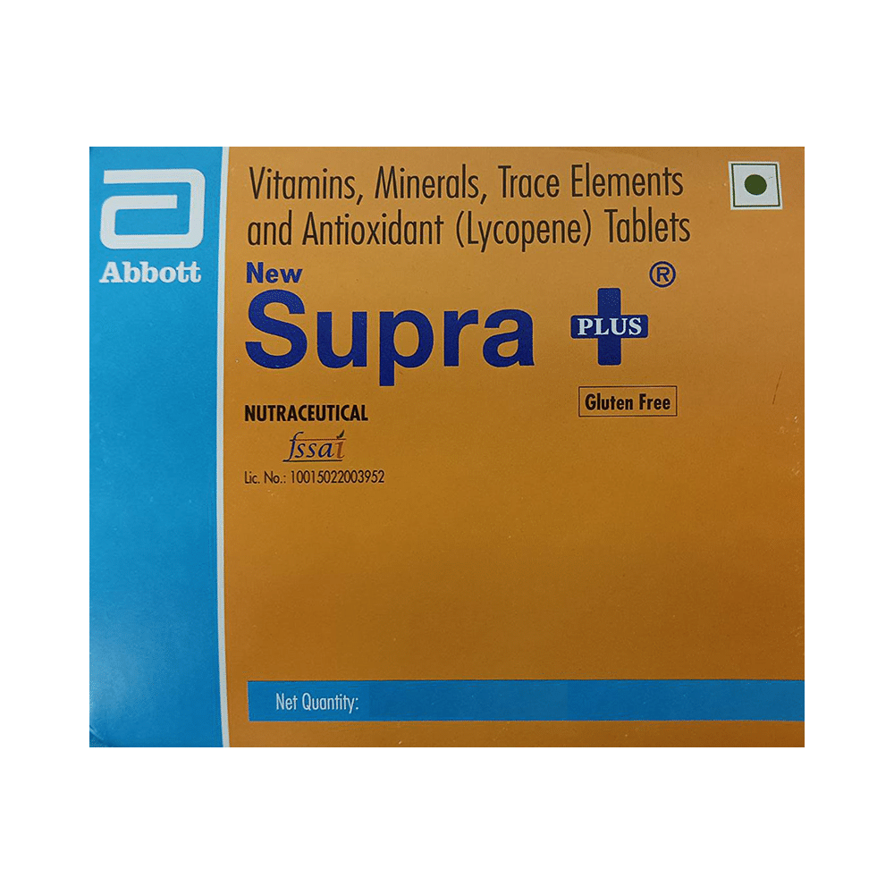 New Supra Plus Tablet Gluten Free