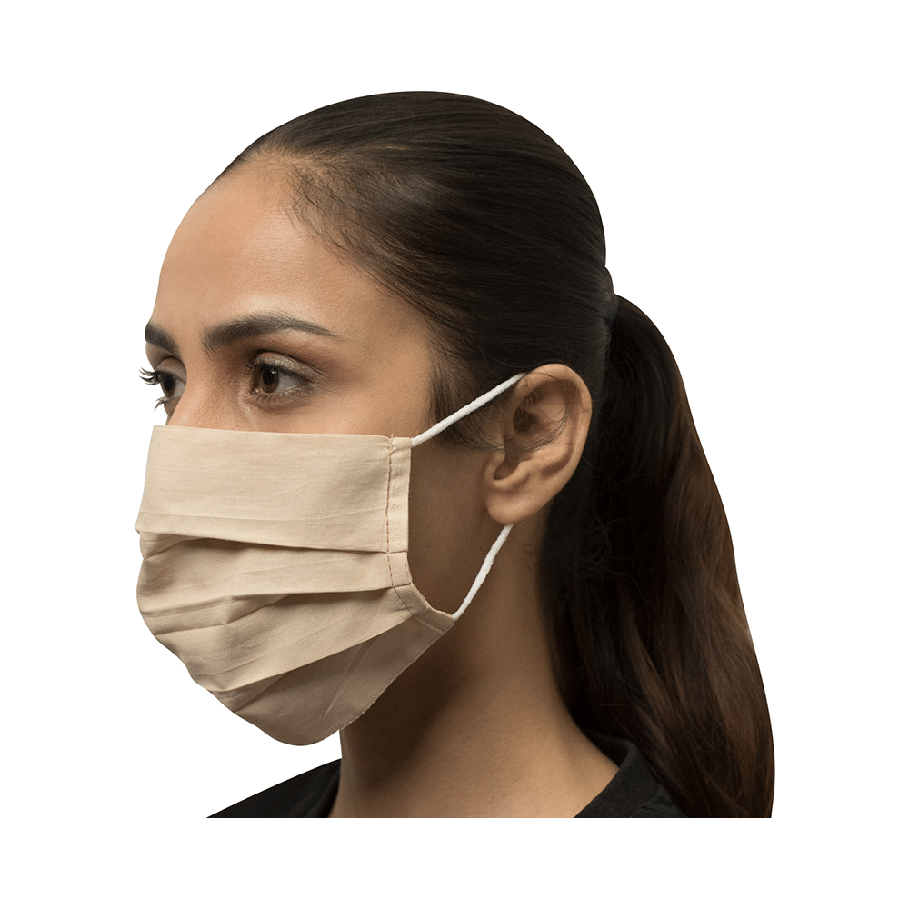 OrchidPlus Universal Beige Pro Face Mask - Image 2