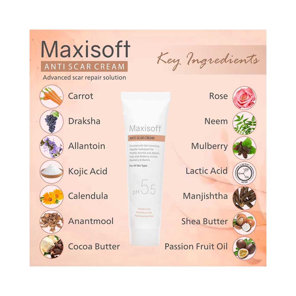 Maxisoft PH 5.5 Anti Scar Cream (25gm Each) - Image 6