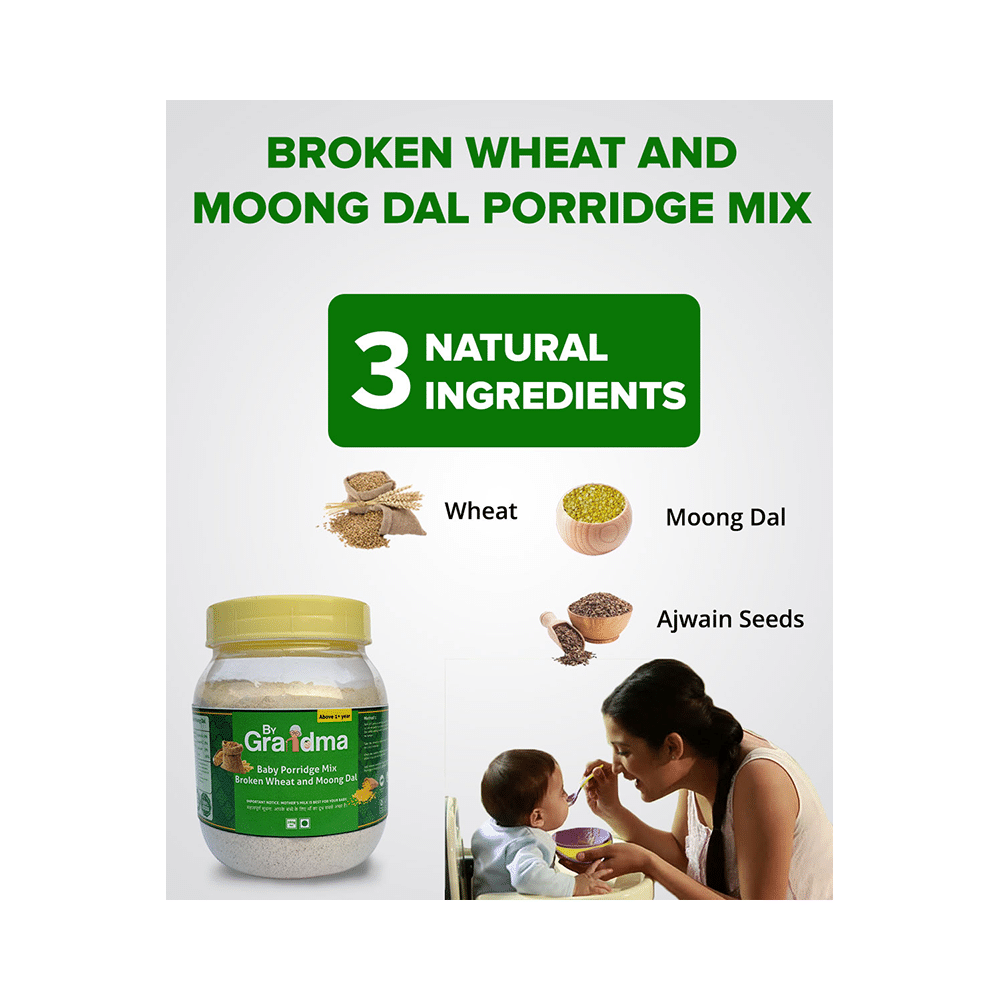 ByGrandma Baby Porridge Mix Above 1+ Years Broken Wheat & Moong Dal - Image 4