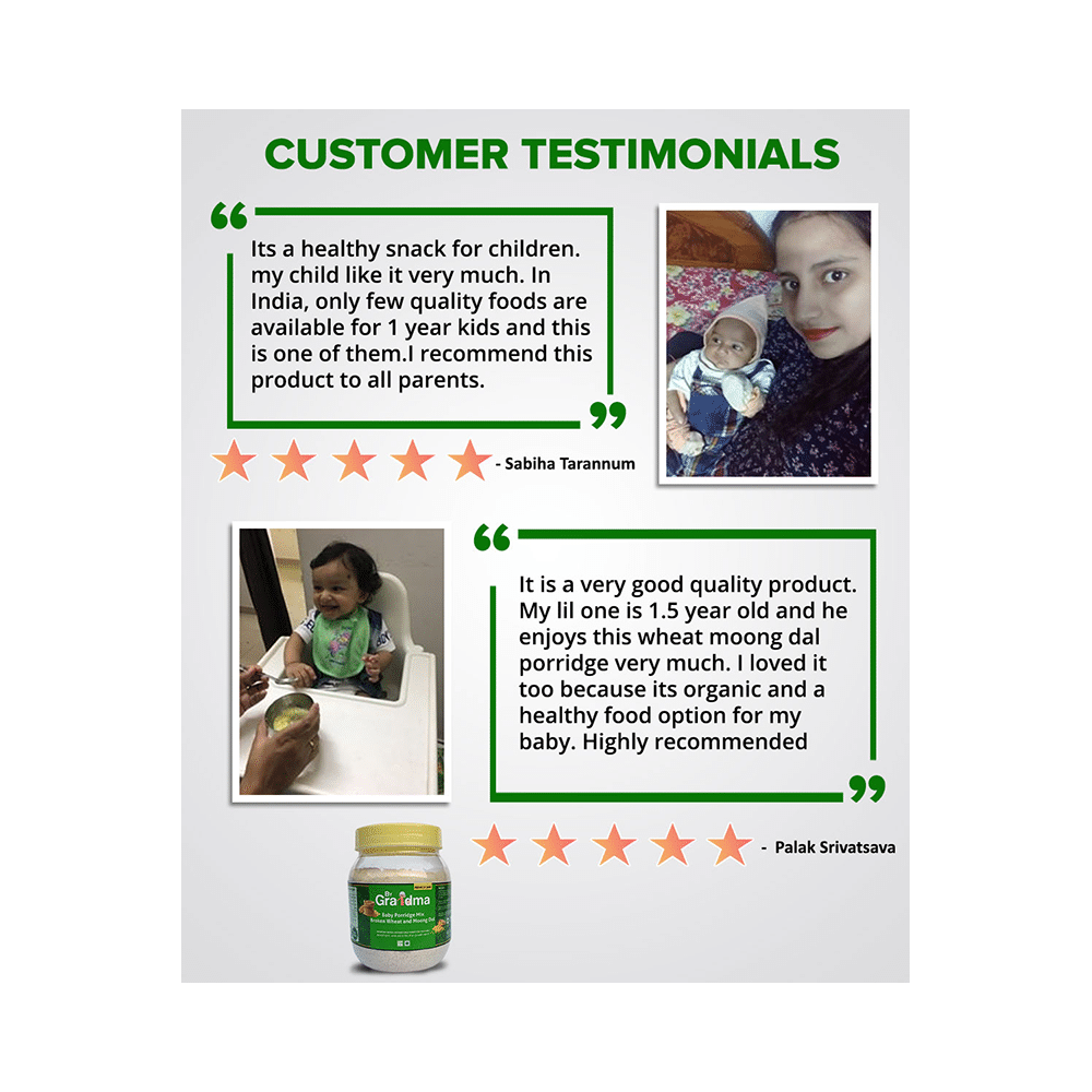 ByGrandma Baby Porridge Mix Above 1+ Years Broken Wheat & Moong Dal - Image 6