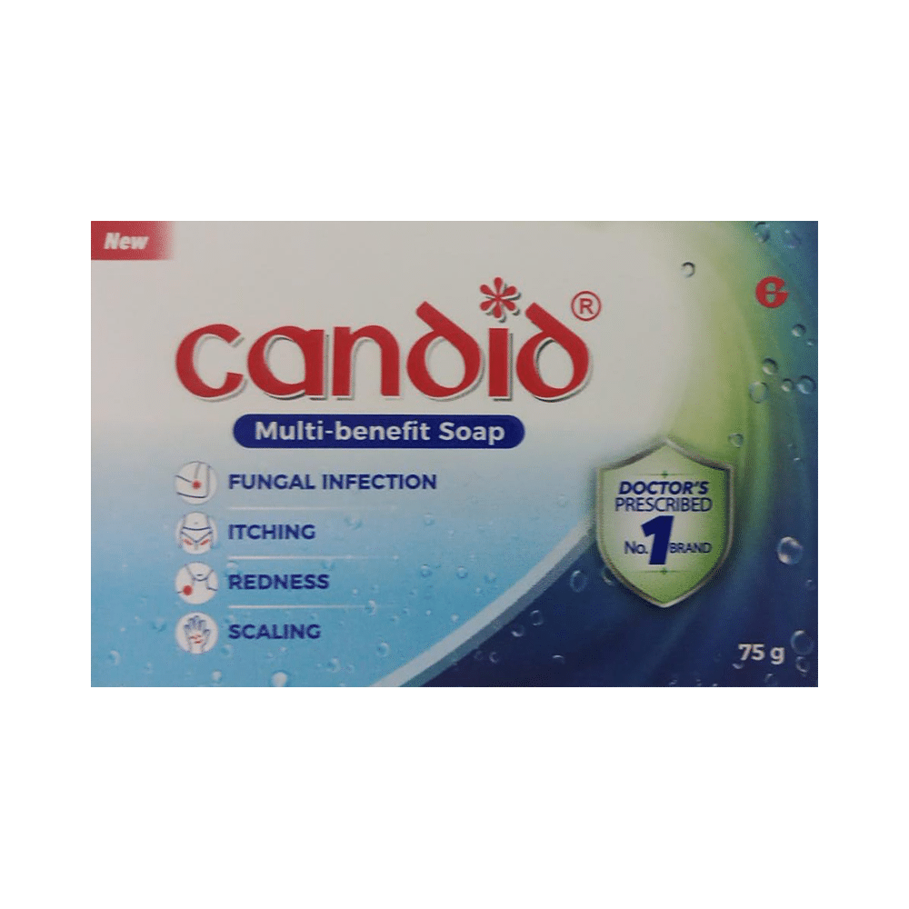 Candid Multi-Benefit Soap | For  Fungal Infection, Itching, Redness & Scaling Relief - Image 1