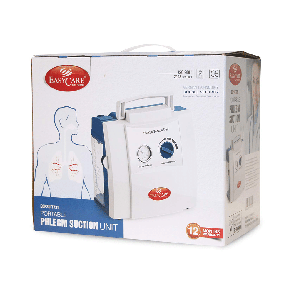 EASYCARE German Tech ECPSU 7731 Portable Phlegm Suction Unit White - Image 5