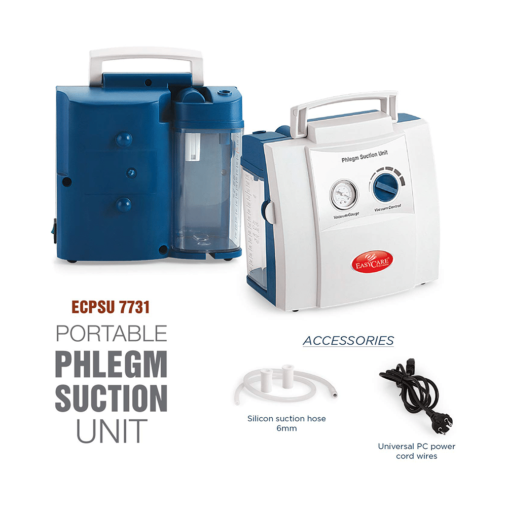 EASYCARE German Tech ECPSU 7731 Portable Phlegm Suction Unit White - Image 3