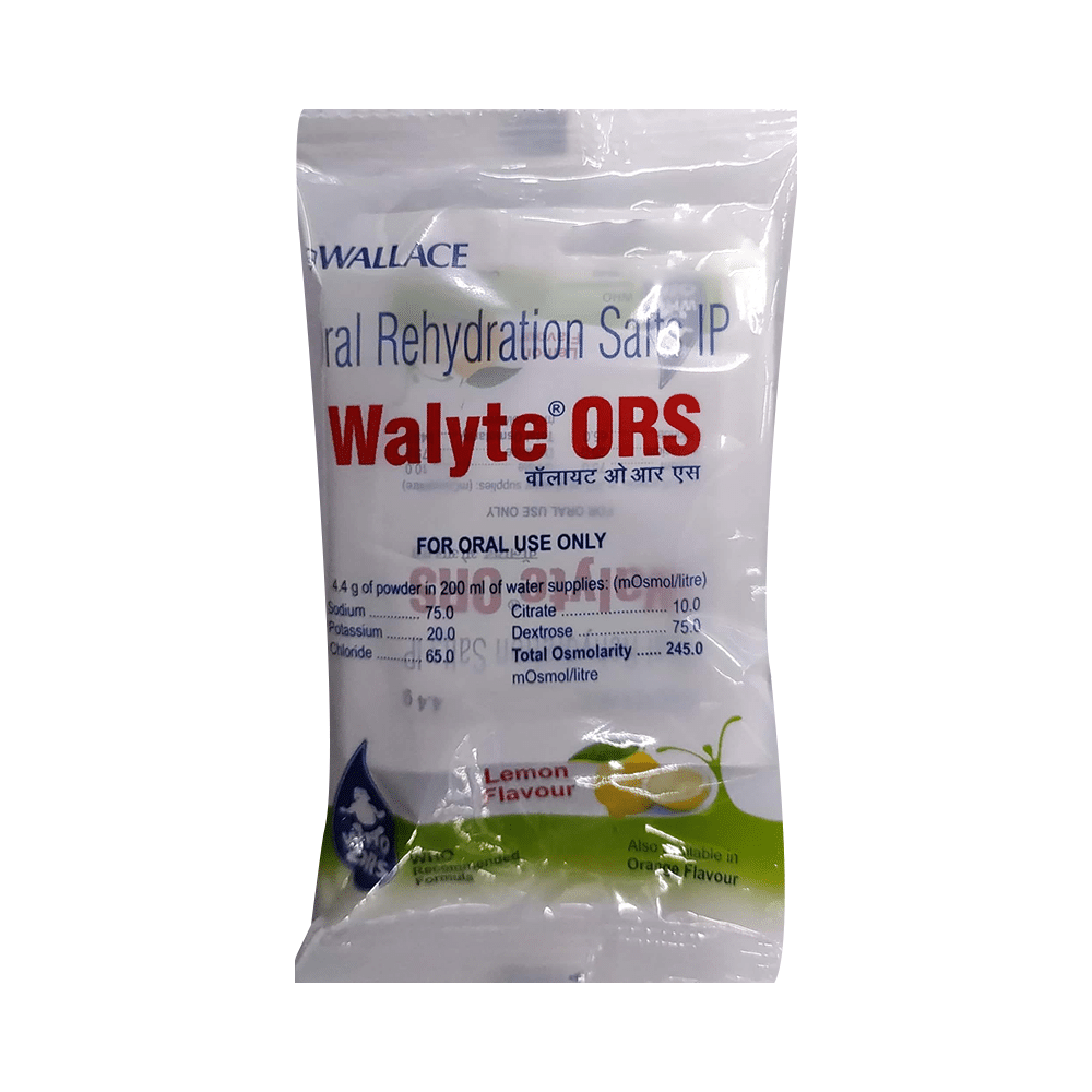 Walyte ORS for Instant Hydration & Electrolyte Balance | Flavour Powder Lemon - Image 1
