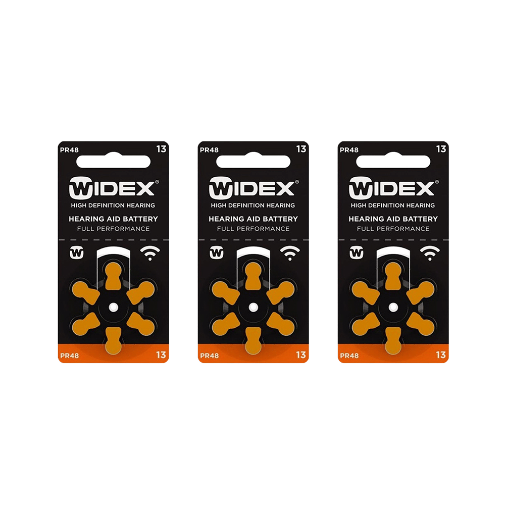 Widex Size 13 PR48 Hearing Aid Battery (6 Each)