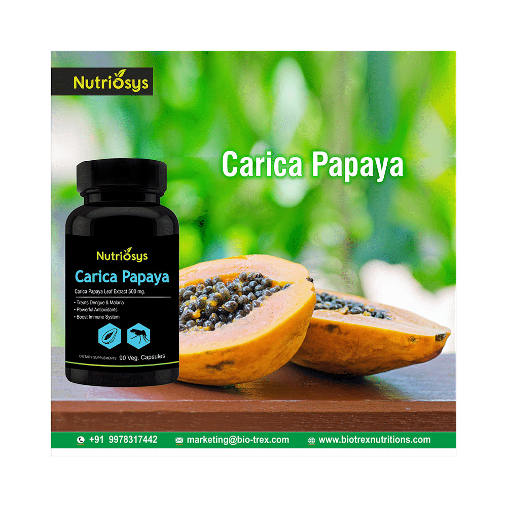 Nutriosys Carica Papaya Veg Capsule - Image 4