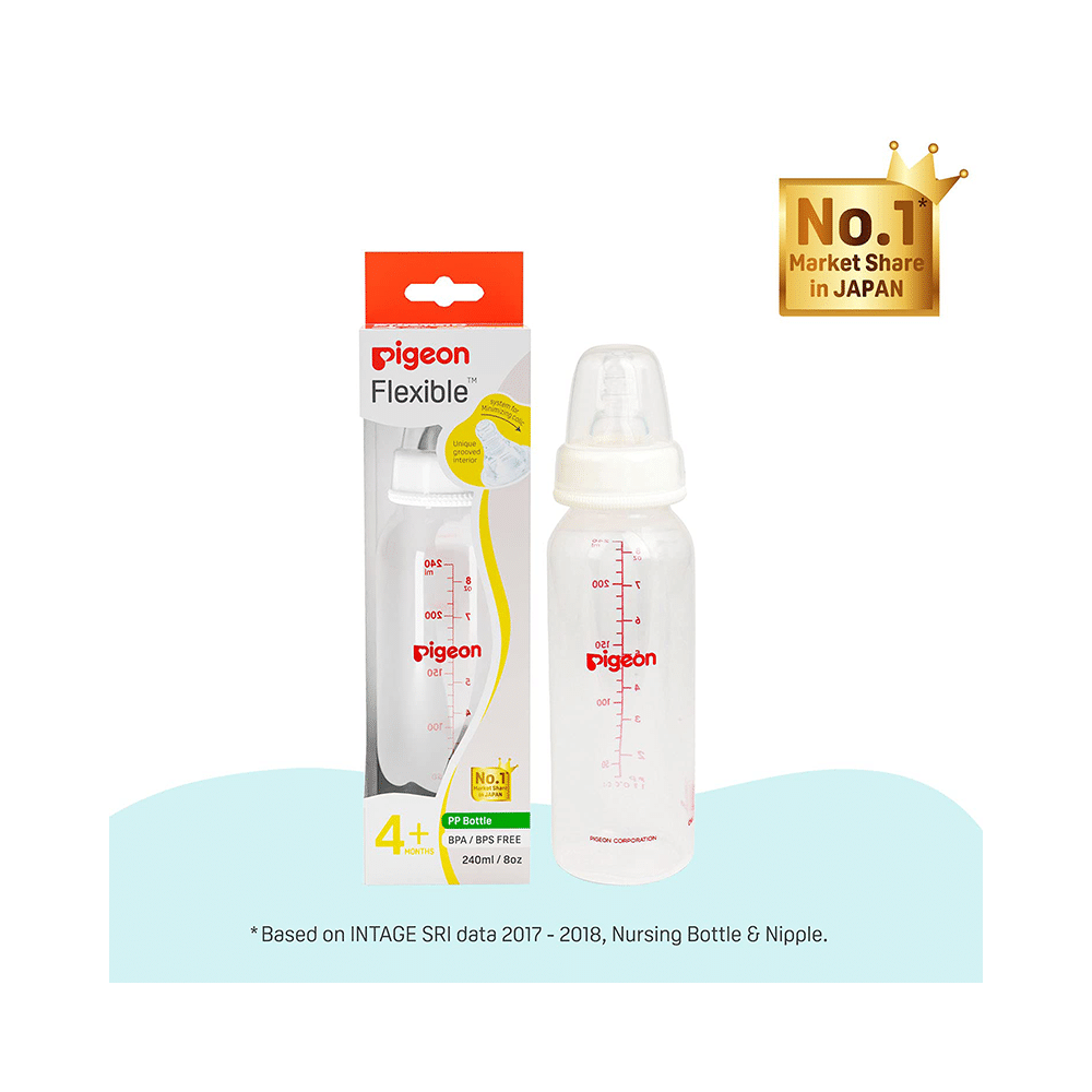 Pigeon Flexible PP Feeding Bottle 4+ Months - Image 2