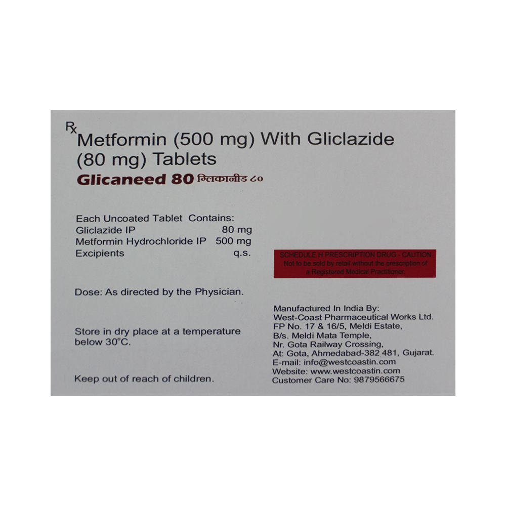 Glicaneed 80 Tablet - Image 2
