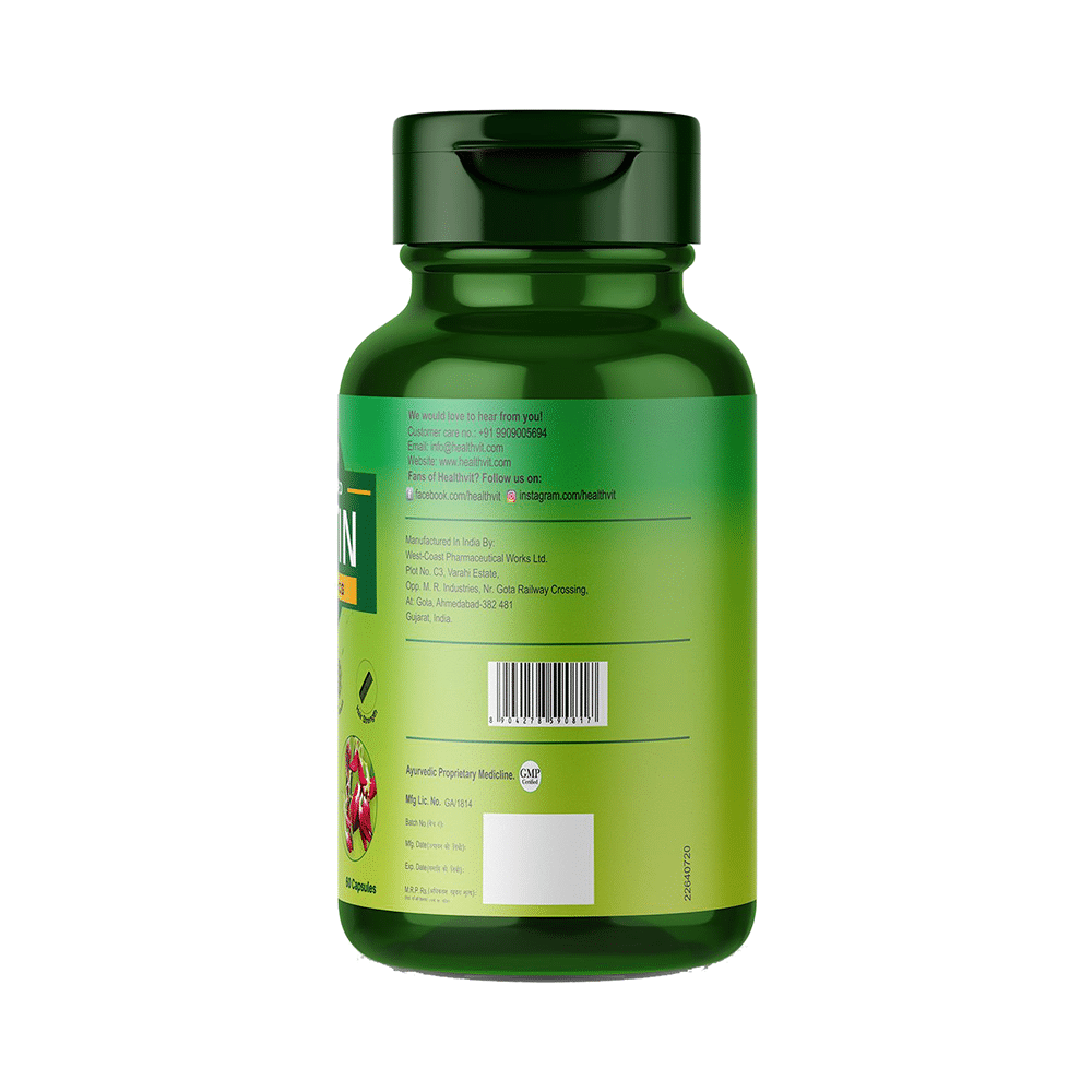 HealthVit Plant Based Biotin 10000mcg Capsule - Image 6