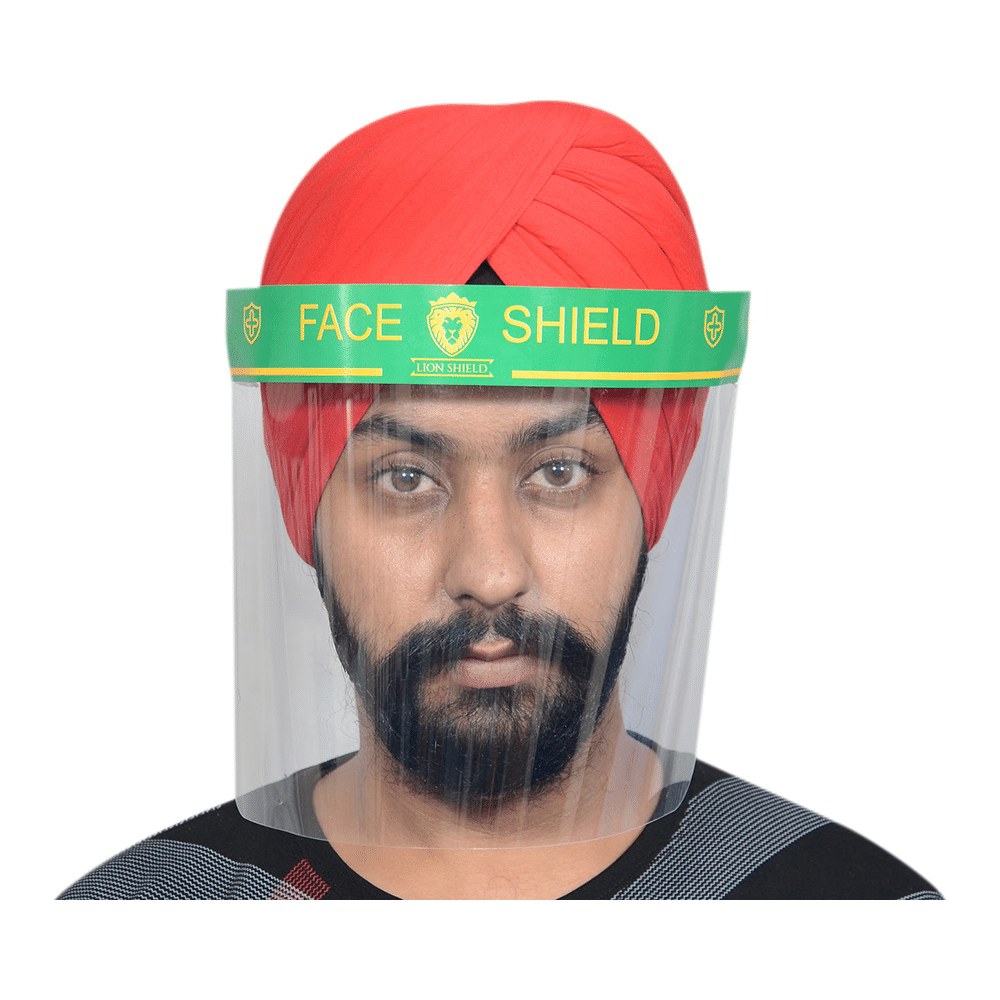 Lion Shield Green 300 micron Face Shield - Image 1