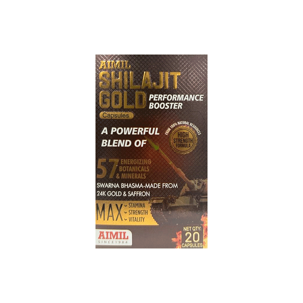 Aimil Shilajit Gold Performance Booster Capsule - Image 1