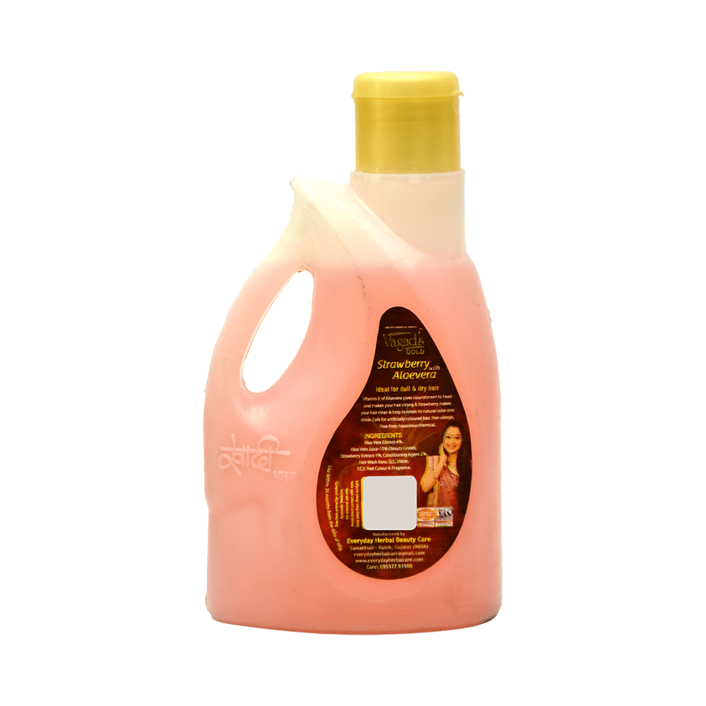 Vagad's Gold Strawberry with Aloevera Hair Wash & Conditioner - Image 2