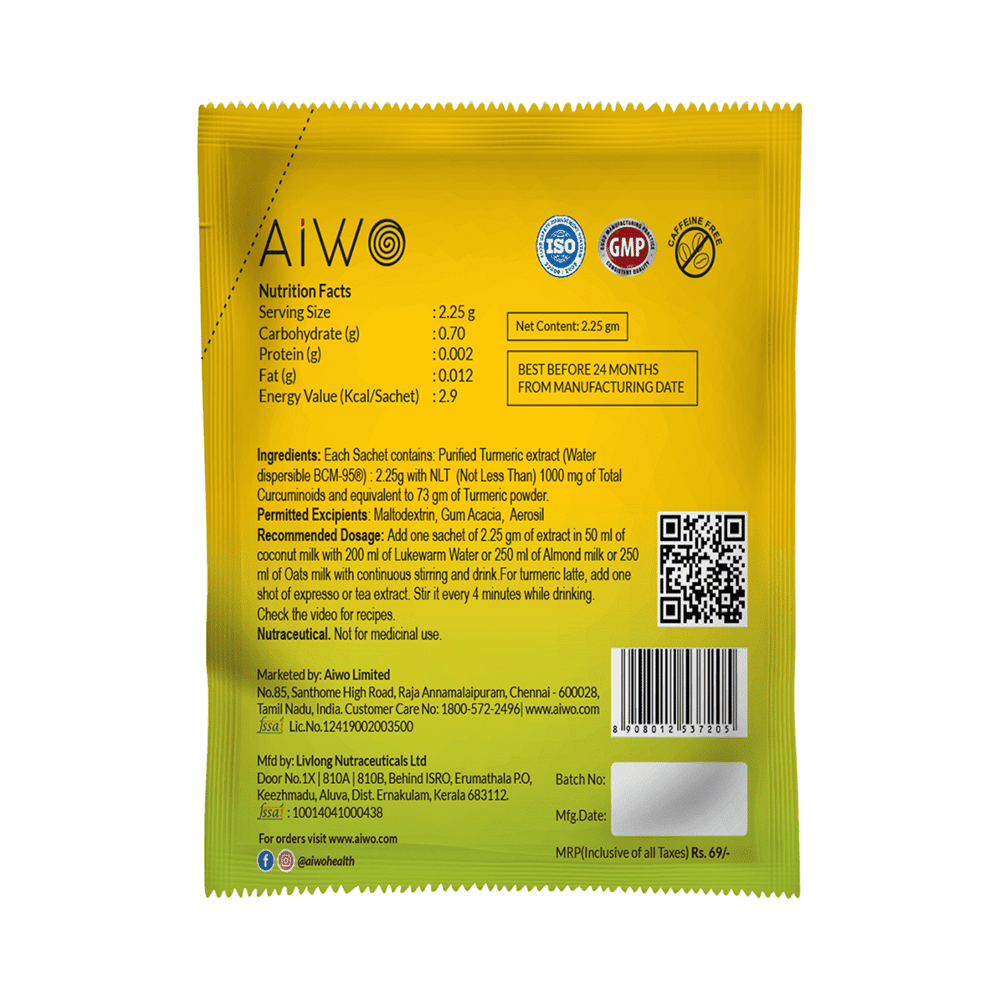 AIWO Turmeric Extract Sachet (2.25gm Each) - Image 4