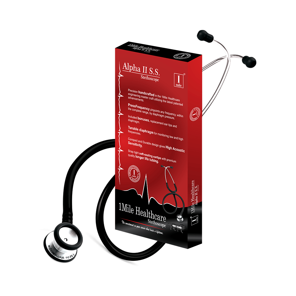 1Mile Healthcare Alpha II S.S. Stethoscope - Image 2