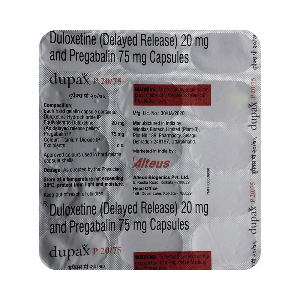 Dupax P 75mg/20mg Capsule DR - Image 1