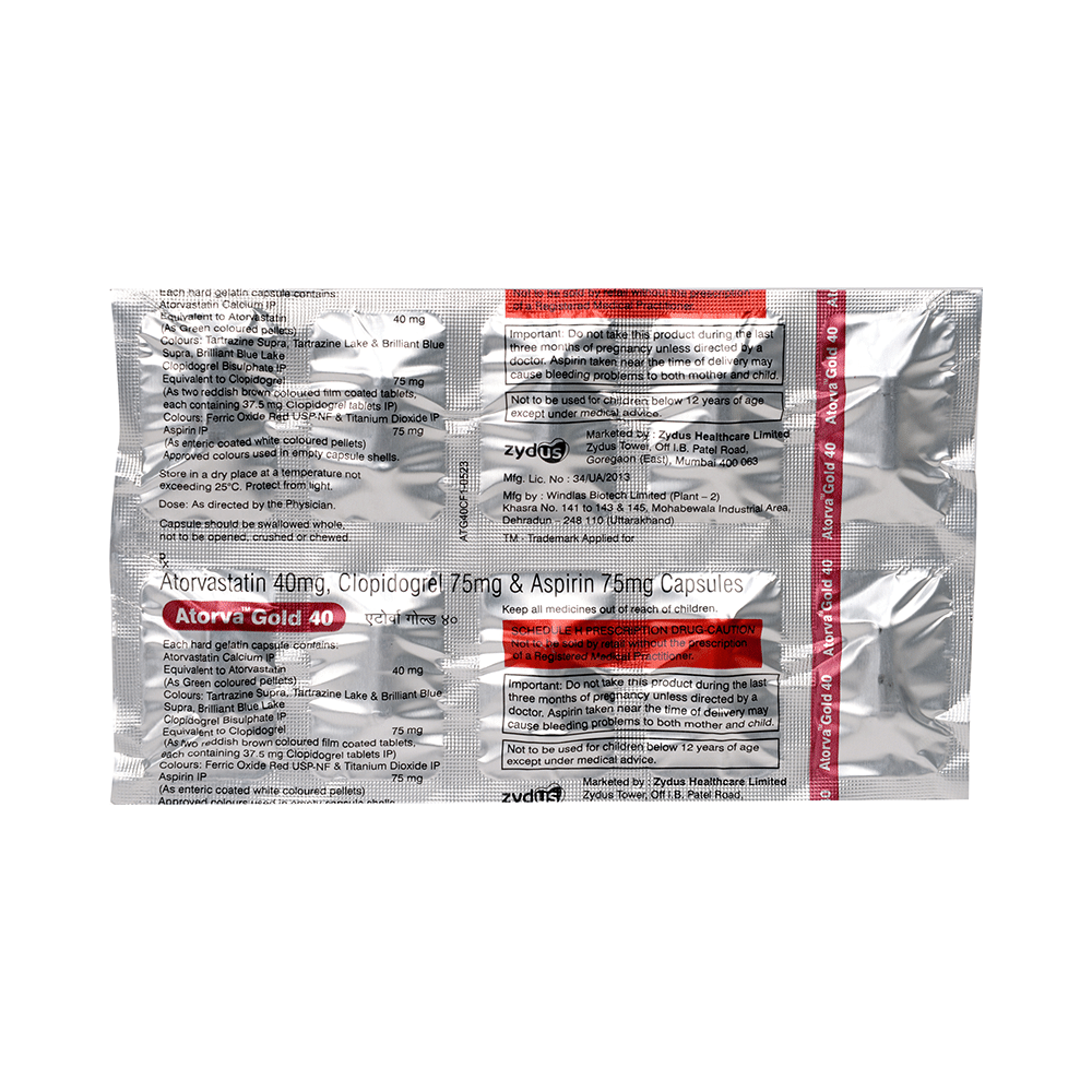 Atorva Gold 40 Capsule - Image 4
