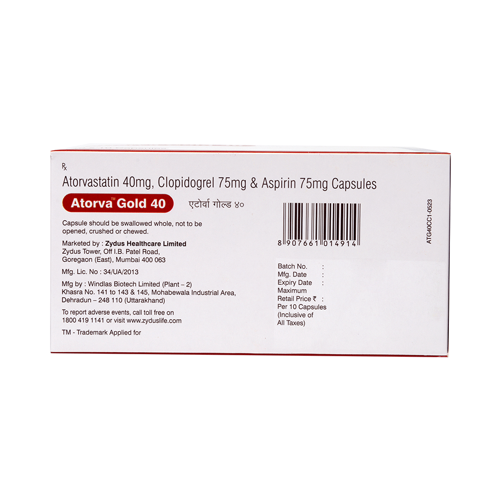 Atorva Gold 40 Capsule - Image 3