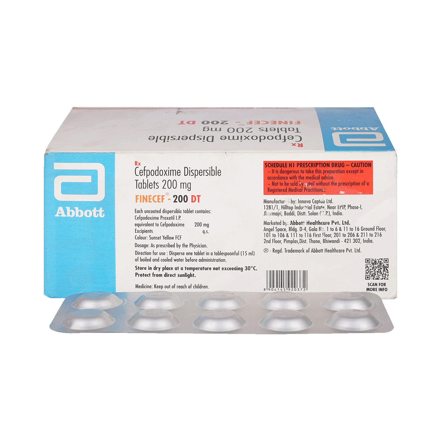 Finecef 200mg Tablet DT - Image 1