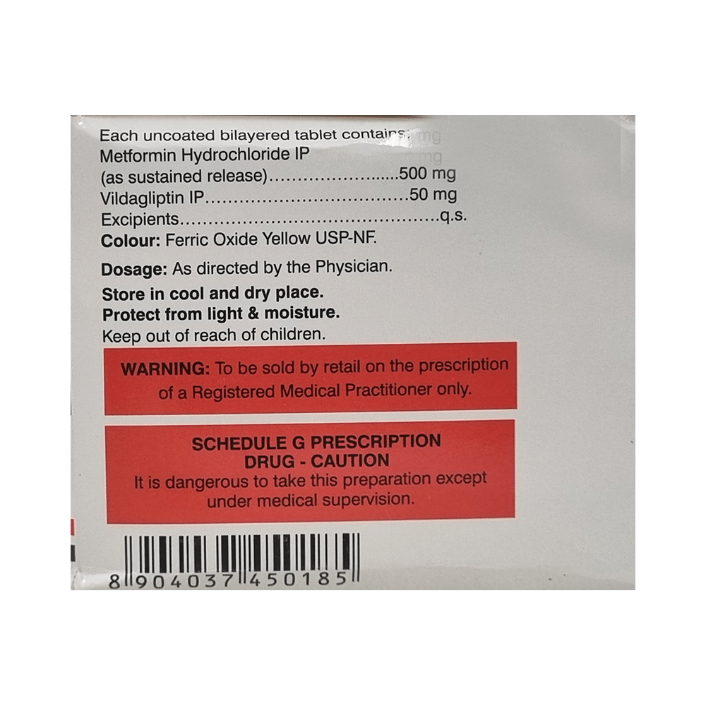 Vildanat-M 500 Tablet SR - Image 2