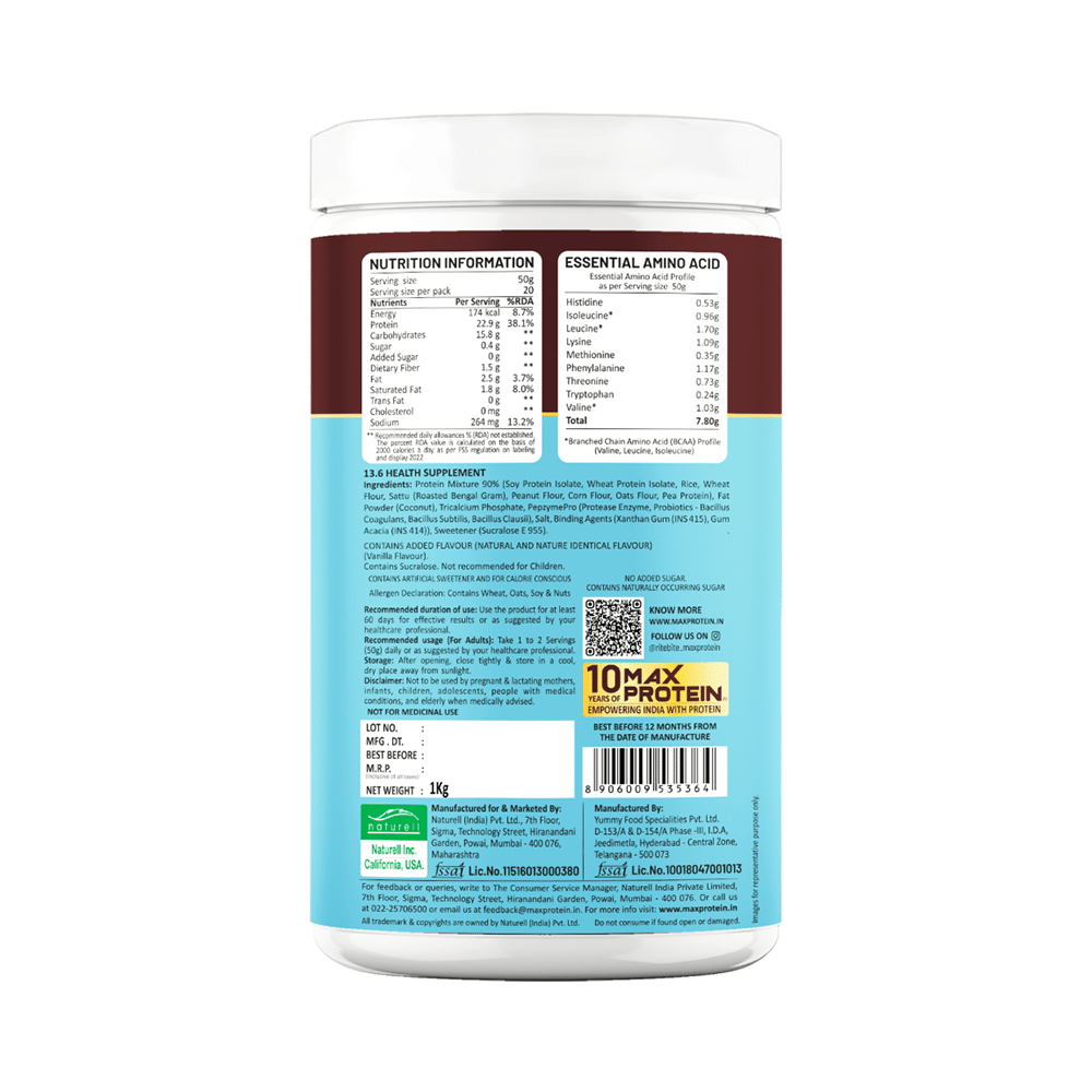 RiteBite Max Plant Protein Creamy Vanilla - Image 2