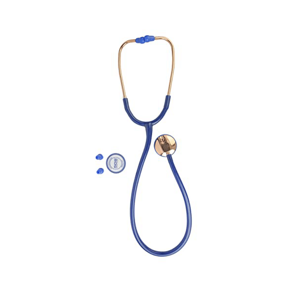 Bos Medicare Surgical Rose Gold (Bosm 40) Cardiology Stethoscope Blue - Image 5